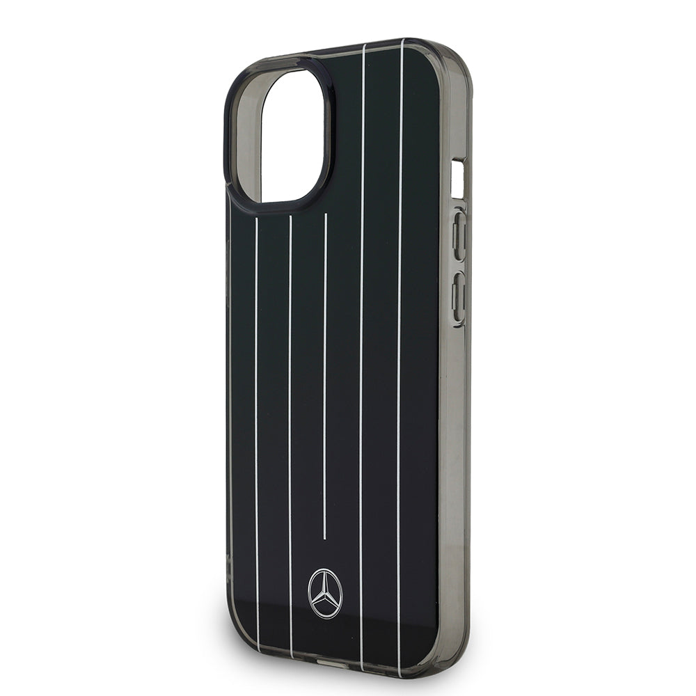 iPhone 14 Kılıf Mercedes Benz Orjinal Lisanslı New Urban 3 Sert PC Paralel Çizgi Desenli Kılıf