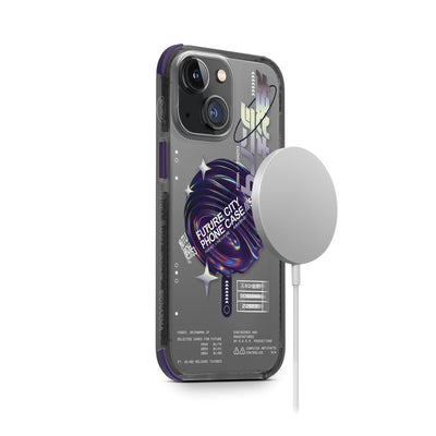 Apple iPhone 14 Kılıf SkinArma Şeffaf Airbag Tasarımlı Magsafe Şarj Özellikli Shorai Kapak Kırmızı