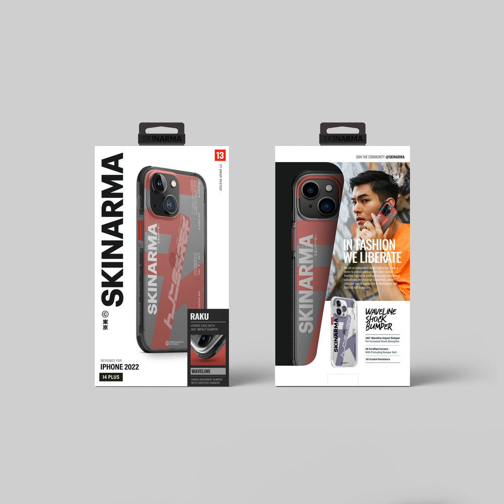 iPhone 14 Kılıf SkinArma Şeffaf Airbag Tasarımlı Raku Kılıf