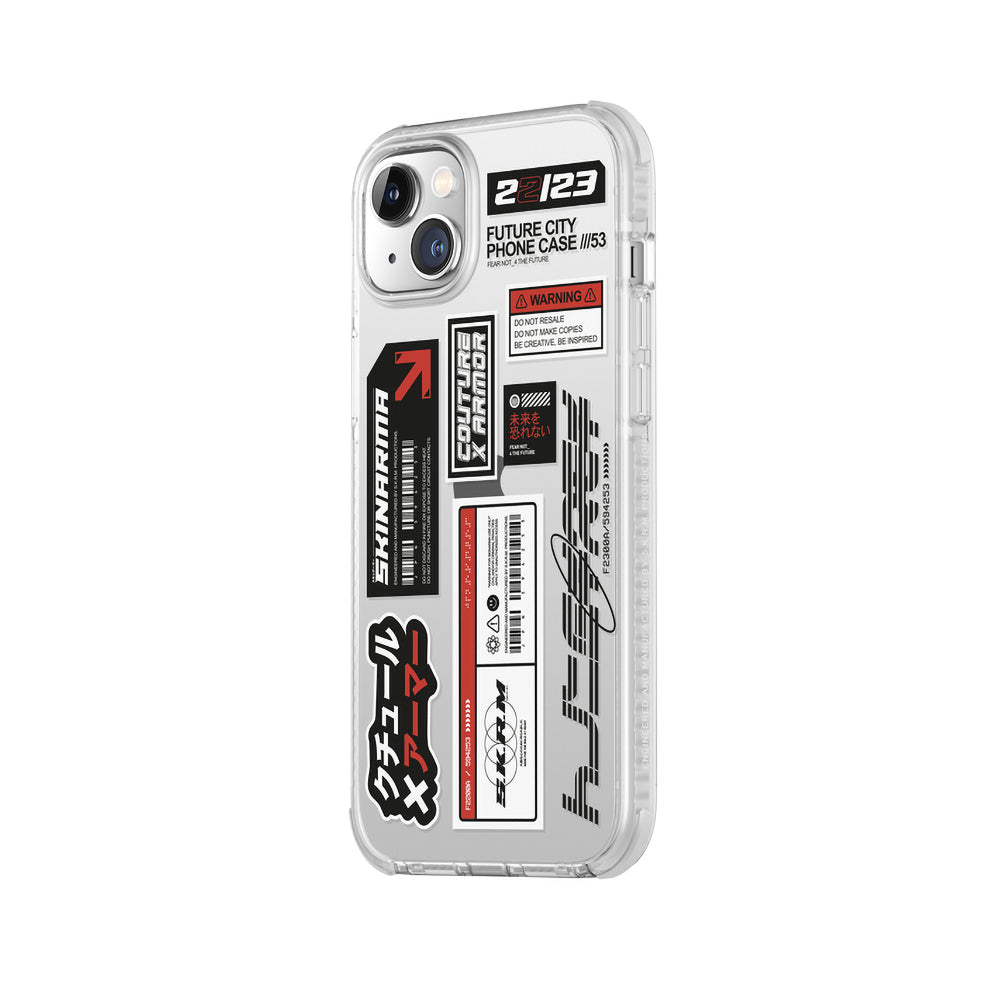 iPhone 14 Kılıf SkinArma Şeffaf Desenli Airbag Tasarımlı Taito Kılıf