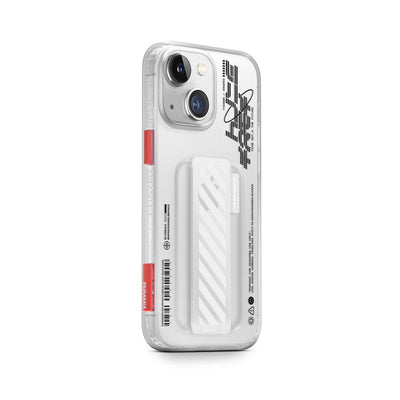 Apple iPhone 14 Kılıf SkinArma Şeffaf Desenli Kaze Kapak Füme