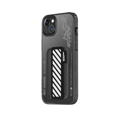 Apple iPhone 14 Kılıf SkinArma Şeffaf Desenli Kaze Kapak Füme