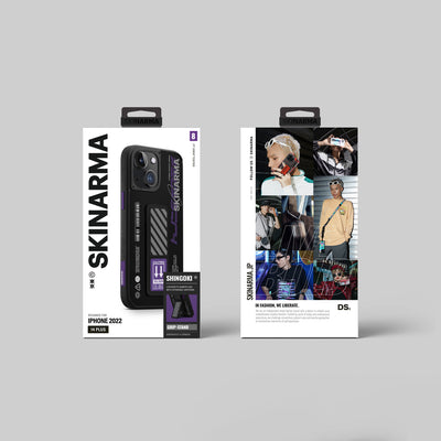 Apple iPhone 14 Kılıf SkinArma Standlı Deri Görünümlü Shingoki Kapak Mor