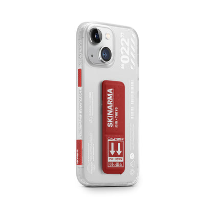 iPhone 14 Kılıf SkinArma Standlı Şeffaf Tasarımlı Taihi Sora Kılıf