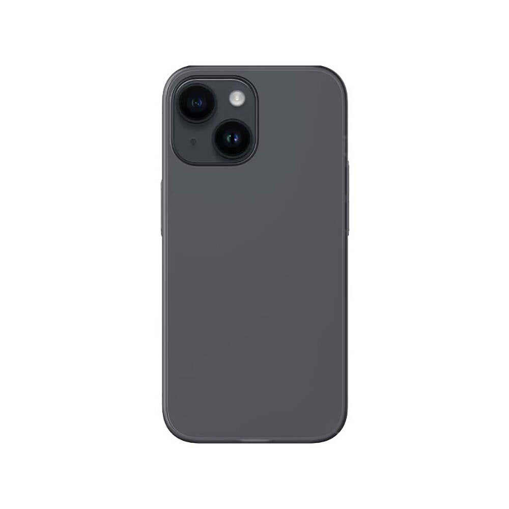 Apple iPhone 14 Kılıf Ultra İnce Mat PC Arka Yüzey Recci Elite Serisi Kapak Gri