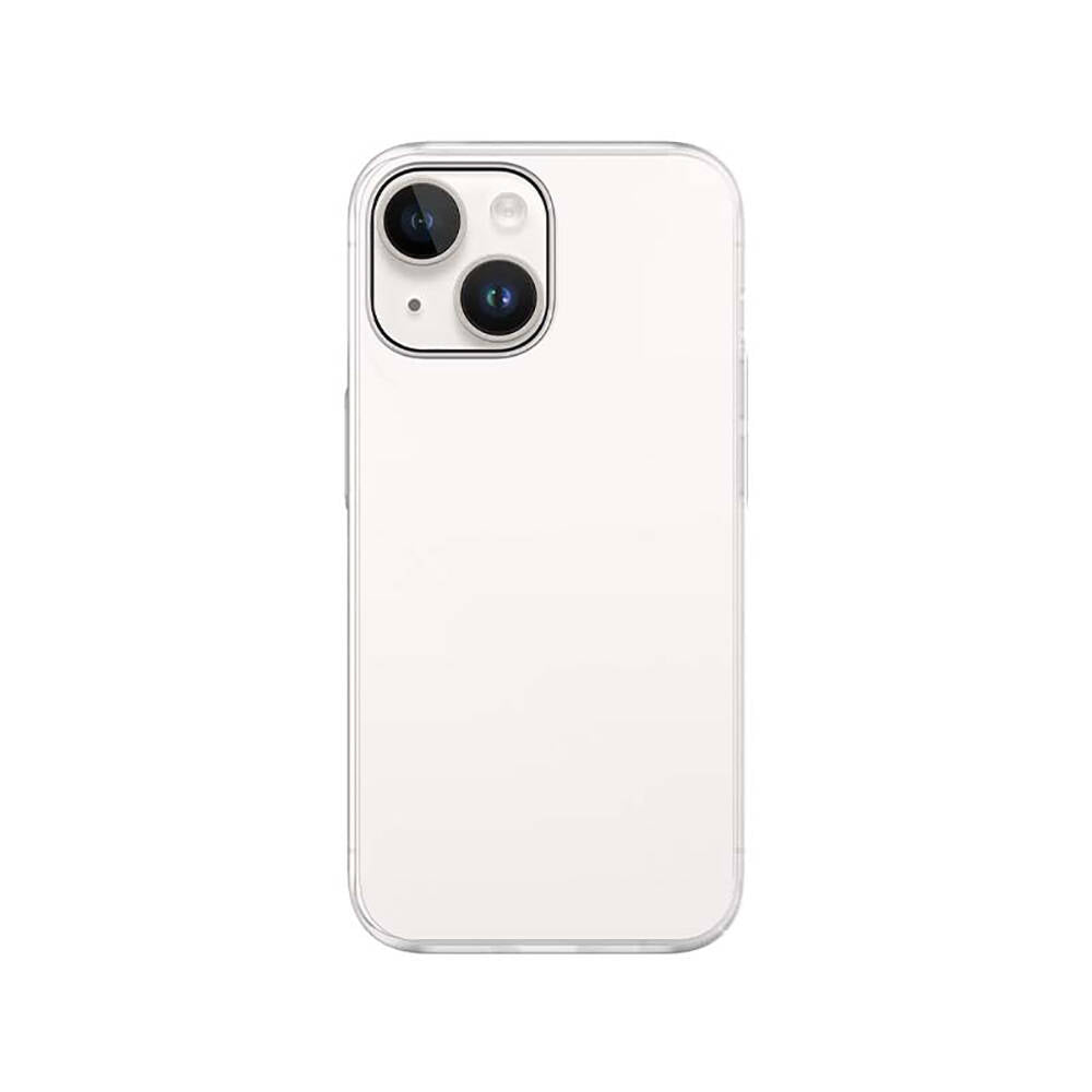 Apple iPhone 14 Kılıf Ultra İnce Mat PC Arka Yüzey Recci Elite Serisi Kapak Beyaz