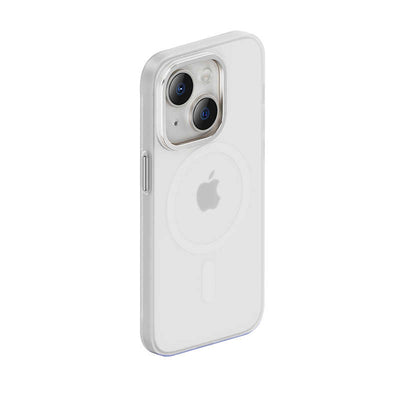 Apple iPhone 14 Kılıf Wireless Şarj Destekli Benks Yeni Seri Magnetik Haze Kapak Derin Mor