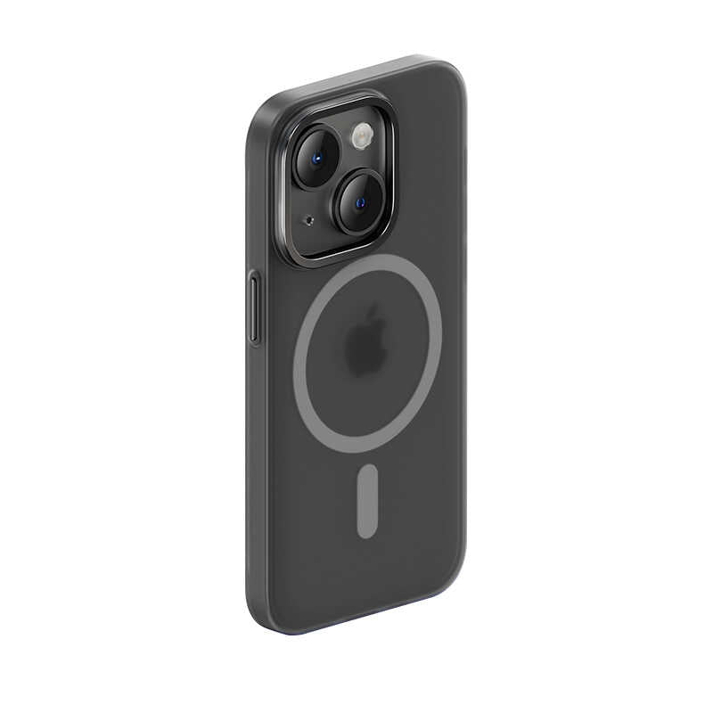 Apple iPhone 14 Kılıf Wireless Şarj Destekli Benks Yeni Seri Magnetik Haze Kapak Siyah