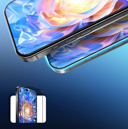 iPhone 14 Mohseven Safir Coating Privacy Hayalet Temperli Cam Ekran Koruyucu