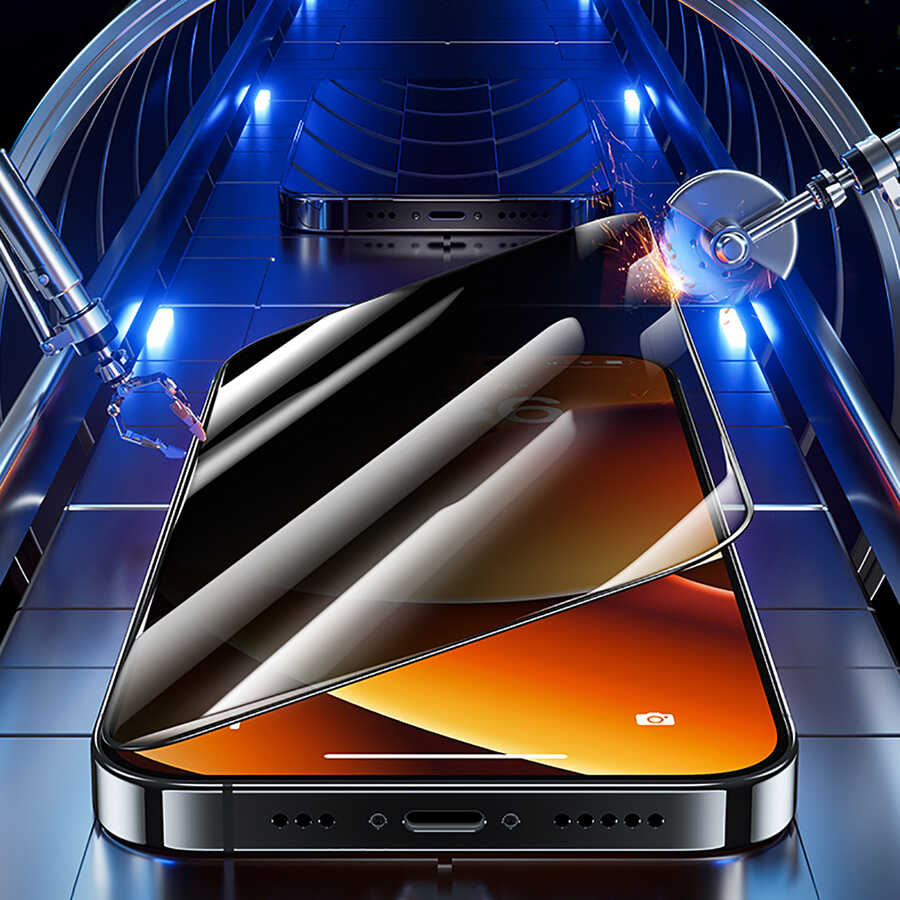 Apple iPhone 14 Plus Benks 0.3mm V Pro Privacy Hayalet Ekran Koruyucu Siyah