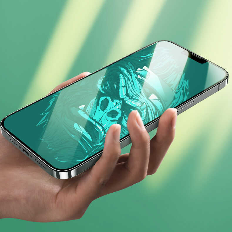 Apple iPhone 14 Plus Benks Little KingKong Anti-Blue Light Cam Ekran Koruyucu Siyah