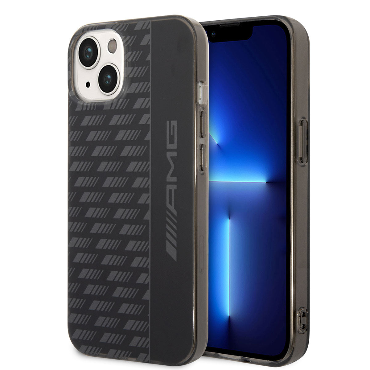 Apple iPhone 14 Plus Kılıf AMG Frosted Buzlu PC Karbon Dizayn Kapak Siyah