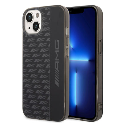 Apple iPhone 14 Plus Kılıf AMG Frosted Buzlu PC Karbon Dizayn Kapak Siyah