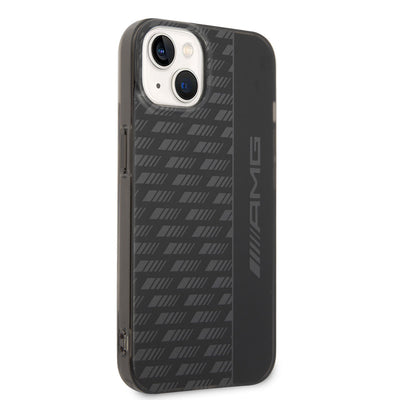 Apple iPhone 14 Plus Kılıf AMG Frosted Buzlu PC Karbon Dizayn Kapak Siyah