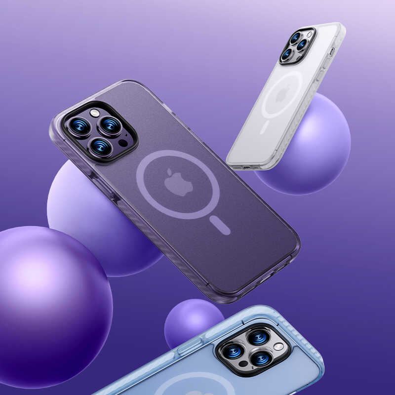 iPhone 14 Plus Kılıf Kenarları Silikon Airbagli Mat Arka Yüzey Benks Icesand Kılıf