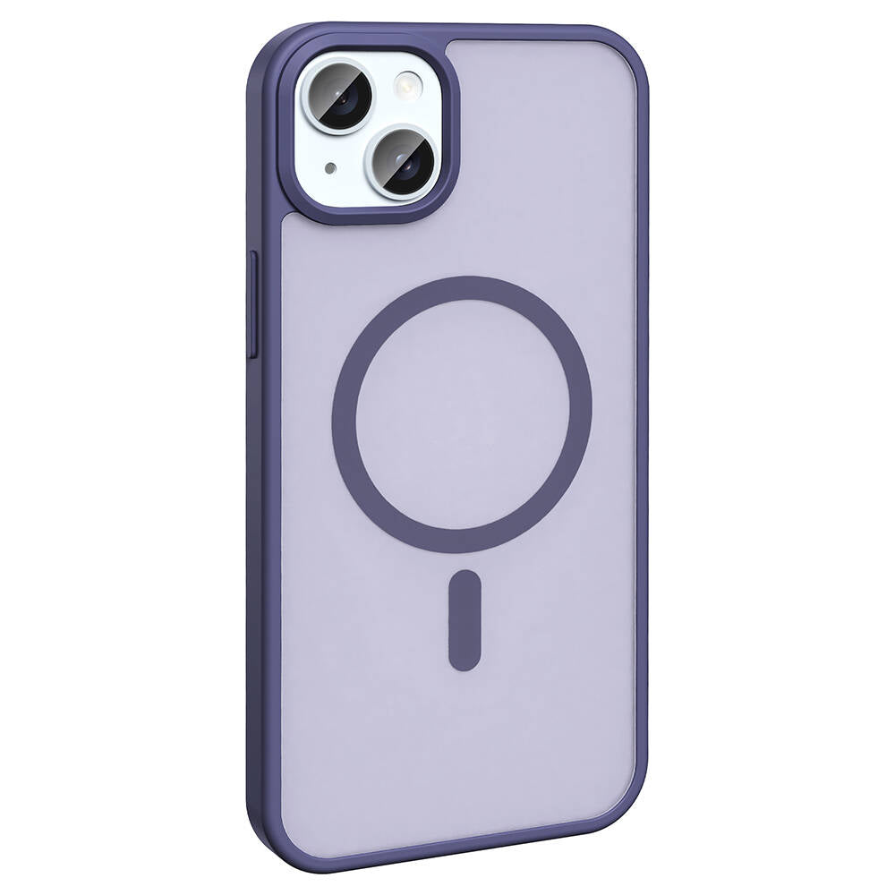 Apple iPhone 14 Plus Kılıf M-safe Şarj Özellikli Mat Arka Yüzey Zore Sio Kapak Siyah