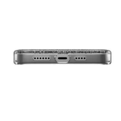 Apple iPhone 14 Plus Kılıf Magsafe Şarj Özellikli Parlayan Simli Şeffaf Lisanslı Switcheasy Starfield-M Kapak Mavi