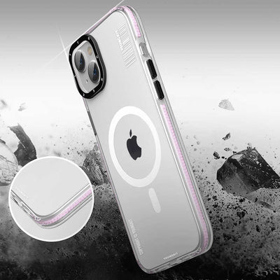 Apple iPhone 14 Plus Kılıf Magsafe Şarj Özellikli YoungKit Exquisite Serisi Kapak Mor