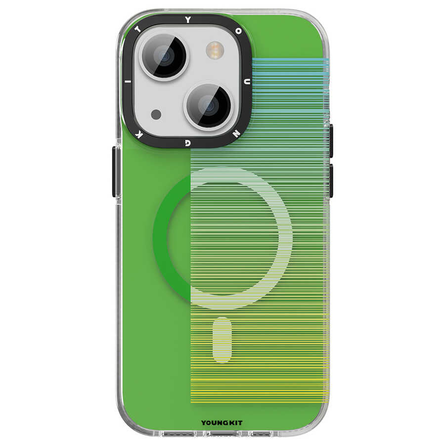Apple iPhone 14 Plus Kılıf Magsafe Şarj Özellikli Youngkit Pure Serisi Kapak Pembe