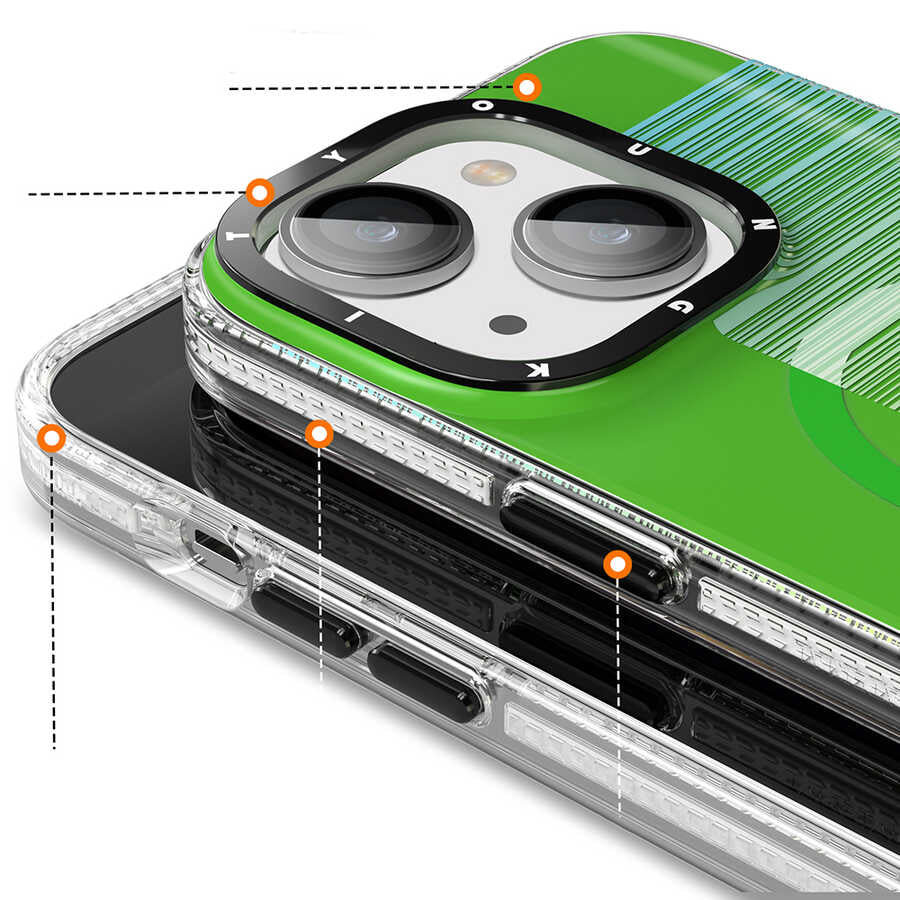 iPhone 14 Plus Kılıf M-safe Şarj Özellikli Youngkit Pure Serisi Kılıf