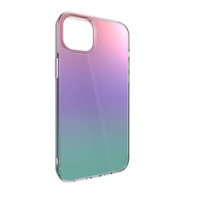 Apple iPhone 14 Plus Kılıf Renk Geçişli Kenarları Şeffaf Tasarımlı Lisanslı Switcheasy Crush Plus Kapak Starlight