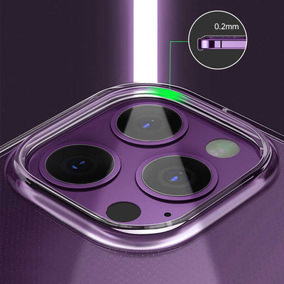 Apple iPhone 14 Plus Kılıf Şeffaf Airbag Tasarımlı Wiwu ZCC-108 Concise Serisi Kapak Renksiz