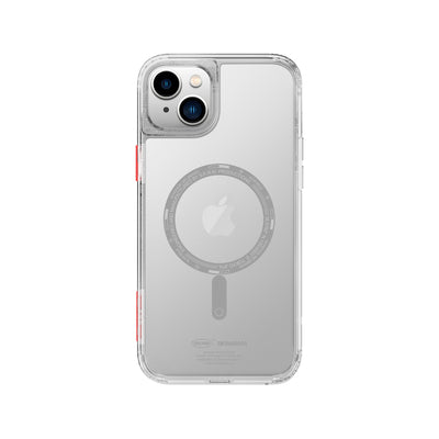 Apple iPhone 14 Plus Kılıf SkinArma Şeffaf Airbag Tasarımlı Magsafe Şarj Özellikli Saido Kapak Renksiz