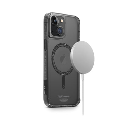 Apple iPhone 14 Plus Kılıf SkinArma Şeffaf Airbag Tasarımlı Magsafe Şarj Özellikli Saido Kapak Renksiz
