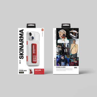Apple iPhone 14 Plus Kılıf SkinArma Standlı Şeffaf Tasarımlı Taihi Sora Kapak Kırmızı