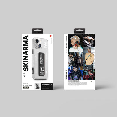 Apple iPhone 14 Plus Kılıf SkinArma Standlı Şeffaf Tasarımlı Taihi Sora Kapak Kırmızı