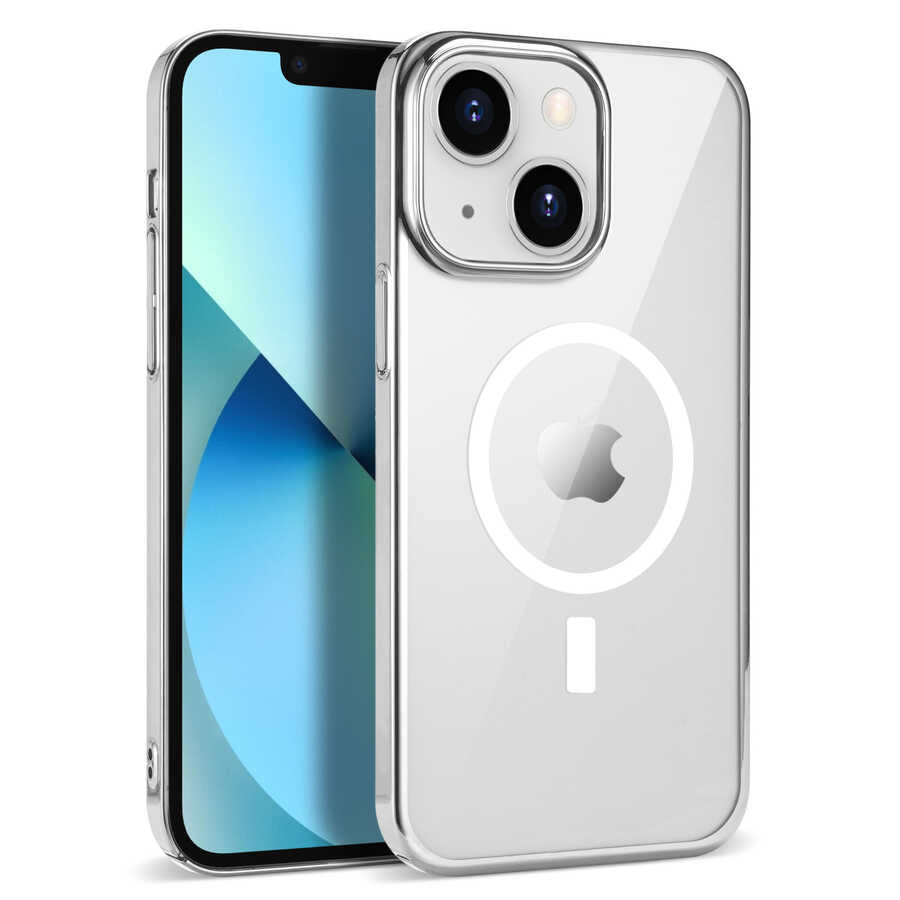 iPhone 14 Plus Kılıf Zore Wireless Şarj Özellikli Pixel M-safe Kılıf