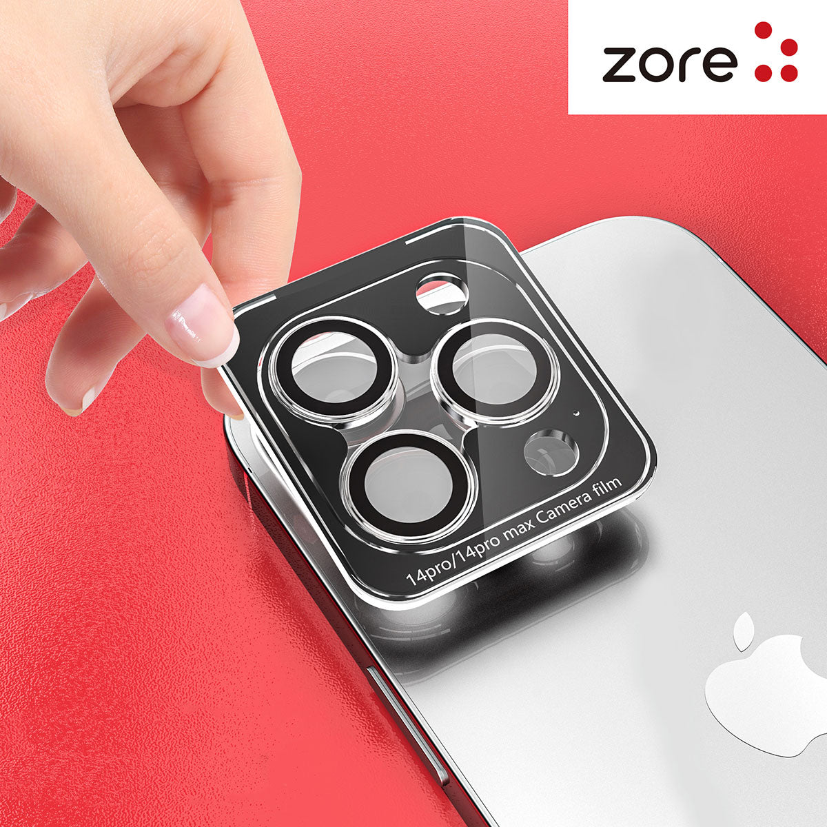 Apple iPhone 14 Plus Zore CL-12 Premium Safir Parmak İzi Bırakmayan Anti-Reflective Kamera Lens Koruyucu Mor
