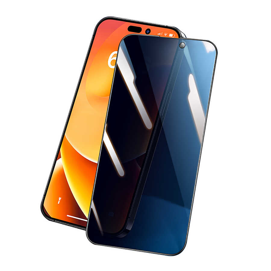 Apple iPhone 14 Pro Benks 0.3mm V Pro Privacy Hayalet Ekran Koruyucu Siyah
