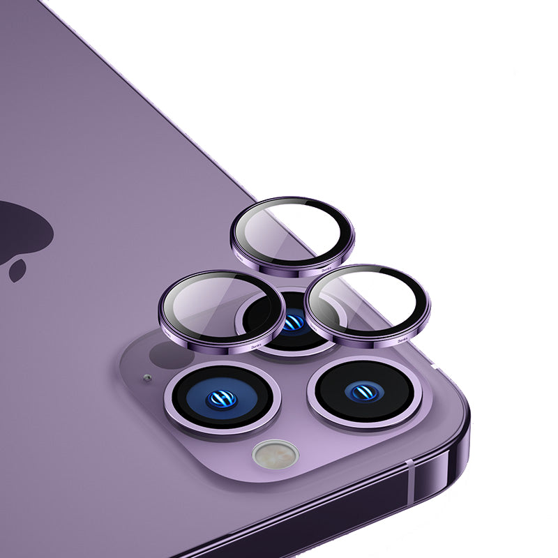 Apple iPhone 14 Pro Benks King Kong PVD Kamera Lens Koruyucu Derin Mor