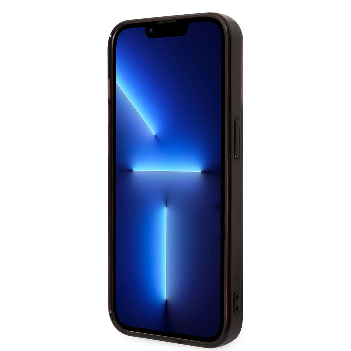 Apple iPhone 14 Pro Kılıf AMG Transparan Çift Katmanlı Damalı Bayrak Dizayn Kapak Siyah