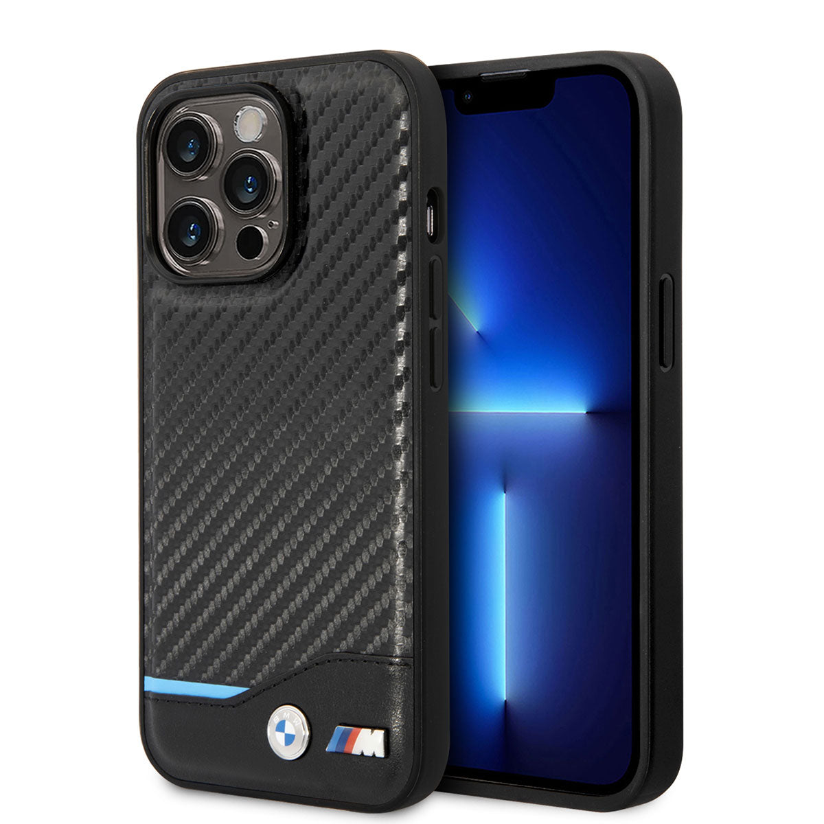 iPhone 14 Pro Kılıf BMW PU Deri Ve Karbon Dizayn Kılıf