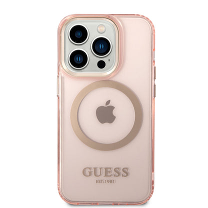 iPhone 14 Pro Kılıf GUESS M-safe Şarj Özellikli Airbagli Dizayn Kılıf