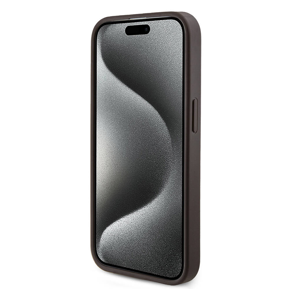 iPhone 14 Pro Kılıf Guess Orjinal Lisanslı M-safe Şarj Özellikli PU Halkalı 4G Desenli Yazı Logolu Kılıf