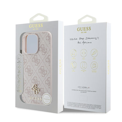 iPhone 14 Pro Kılıf Guess Orjinal Lisanslı M-safe Şarj Özellikli Small 4G Classic Kılıf