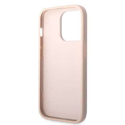 iPhone 14 Pro Kılıf Guess PU Deri Büyük Metal Logo Dizaynlı Kılıf