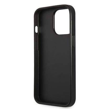 iPhone 14 Pro Kılıf GUESS PU Safran Deri Üçgen Logo Dizayn Kılıf