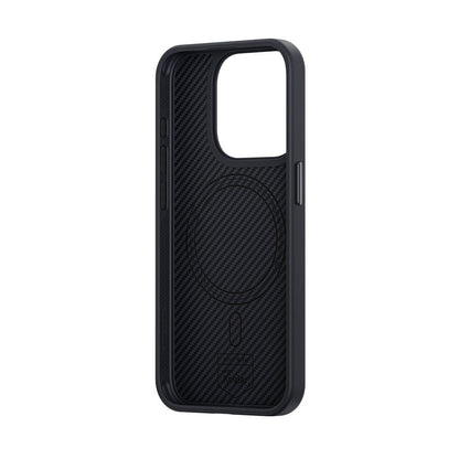 iPhone 14 Pro Kılıf Karbon Fiber M-safe Şarj Özellikli Benks Hybrid ArmorPro 600D Kevlar Kılıf