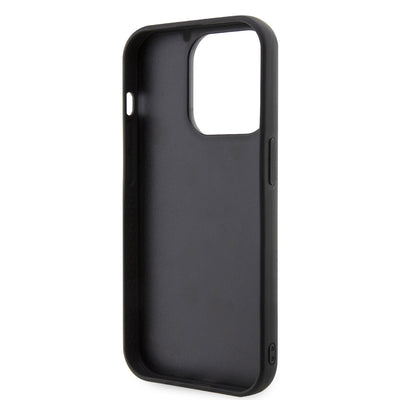 Apple iPhone 14 Pro Kılıf Karl Lagerfeld 3D Rubber Choupette Dizayn Kapak Siyah