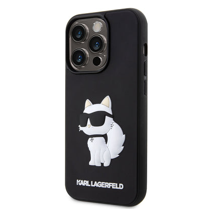 iPhone 14 Pro Kılıf Karl Lagerfeld 3D Rubber Choupette Dizayn Kılıf