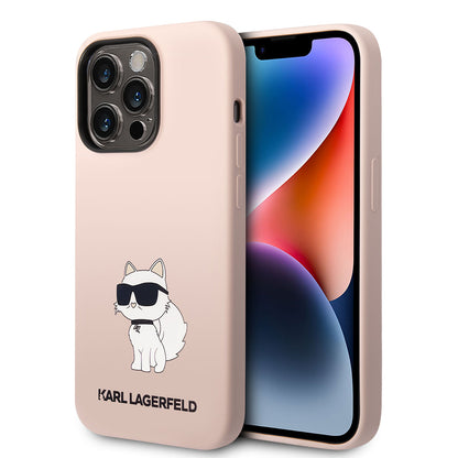 iPhone 14 Pro Kılıf Karl Lagerfeld Silikon Choupette Dizayn Kılıf