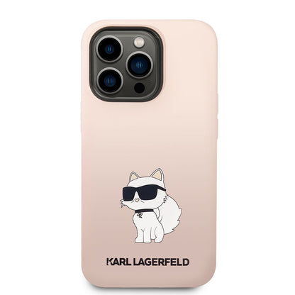 iPhone 14 Pro Kılıf Karl Lagerfeld Silikon Choupette Dizayn Kılıf