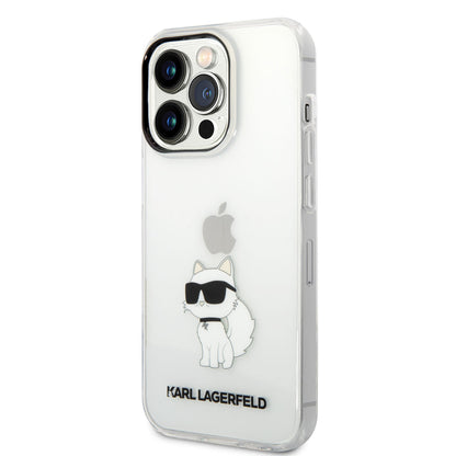 iPhone 14 Pro Kılıf Karl Lagerfeld Transparan Choupette Dizayn Kılıf