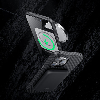 iPhone 14 Pro Kılıf M-safe Özellikli Karbon Fiber Benks Essential Kevlar Kılıf
