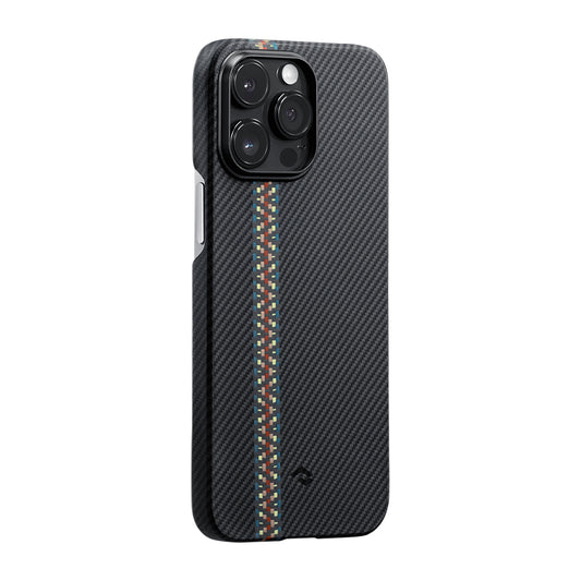 iPhone 14 Pro Kılıf M-safe Şarj Özellikli 600D Aramid Fiber Pitaka Tactile Woven Orchestra Serisi Rhapsody Kılıf
