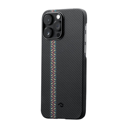 iPhone 14 Pro Kılıf M-safe Şarj Özellikli 600D Aramid Fiber Pitaka Tactile Woven Orchestra Serisi Rhapsody Kılıf